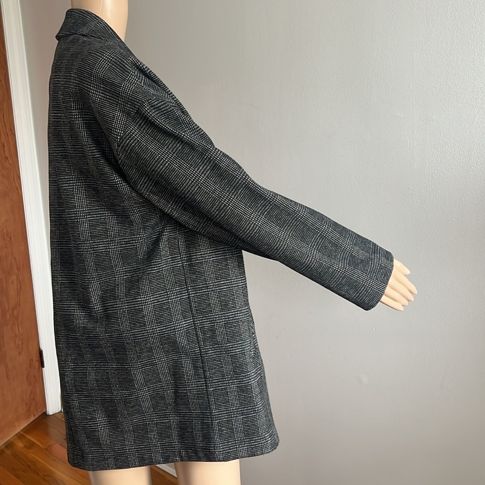 Madewell Glen Plaid Oversize Knit Blazer Size M - Picture 9 of 15